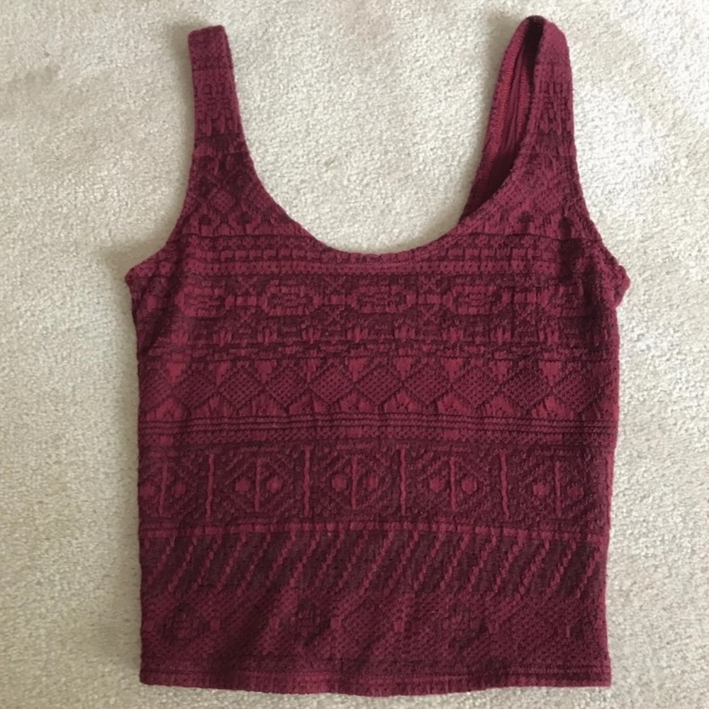 ♥️ Maroon Crop Top ♥️